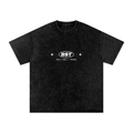 B$T "Rich In Everything" Snow Washed Oversized Cotton T-Shirt